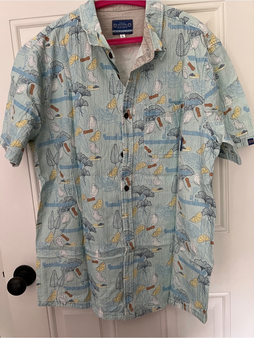 Levitate shirt collab with Island Creek Oysters - L